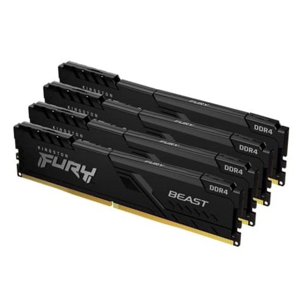 128GB DDR4-3600MHZ CL18 DIMM/(KIT OF 4) FURY BEAST BLACK