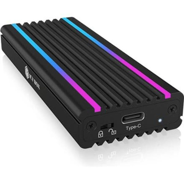 Raidsonic | Icy box | IB-1824ML-C31 Enclosure for 1x NVMe Svart