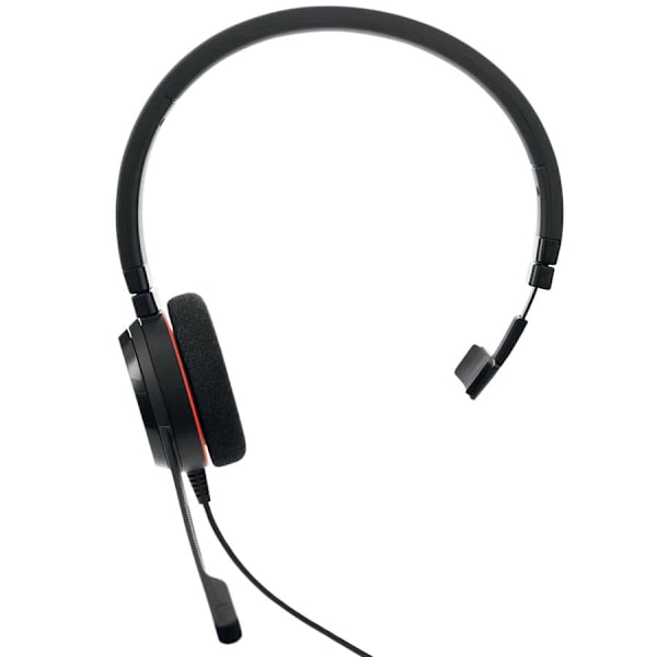 JABRA EVOLVE 20 MS Mono USB Headband, Noise cancelling,USB connector, with mute-button and volume control on the cord, with foam ear cushion, Microsof