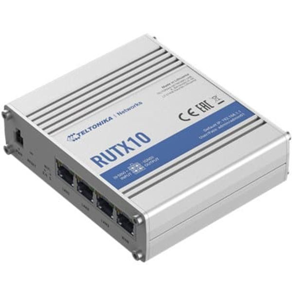 Teltonika RUTX10 wireless router Gigabit Ethernet Dual-band (2.4 GHz / 5 GHz) White Valkoinen