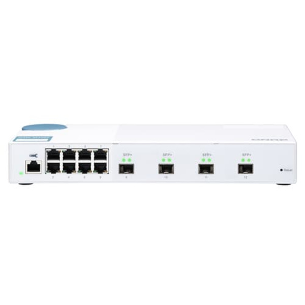 QNAP QSW-M408S - switch - 12 ports - managed Valkoinen