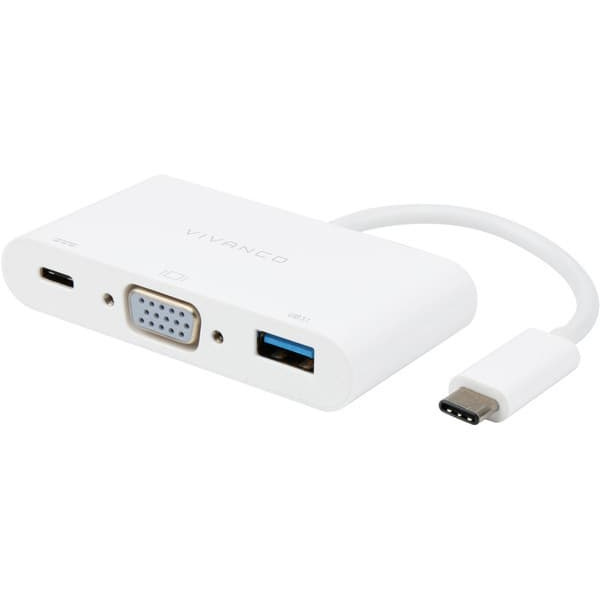 Vivanco adapter USB-C - VGA 3in1 (45386)