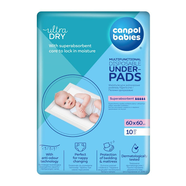 CANPOL BABIES Multifunctional Underpads, 60x60 cm, 78/006