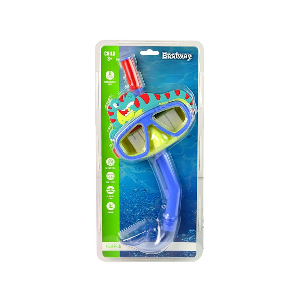 Blue Bestway Diving Mask With Pet Tube 24059