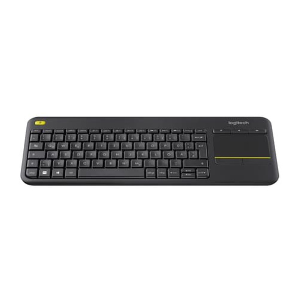 Logitech Wireless Touch Keyboard K400 Plus Sort
