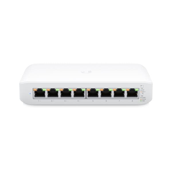 UBIQUITI Lite 8 PoE; (4) GbE PoE+, (4) GbE ports; 52W total PoE availability; Wall mountable. Vit