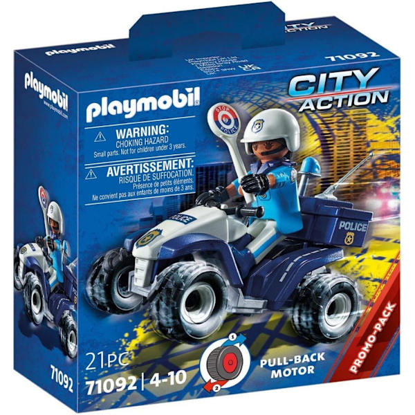 Zestaw z figurką City Action 71092 Policyjny Speed Quad