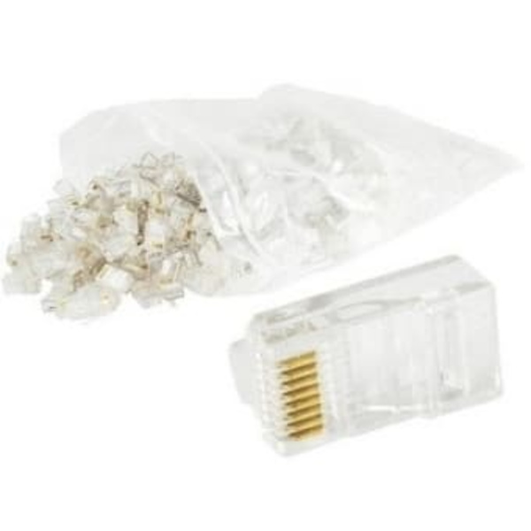Cablexpert PLUG3UP6/100 wire connector 1 Transparent