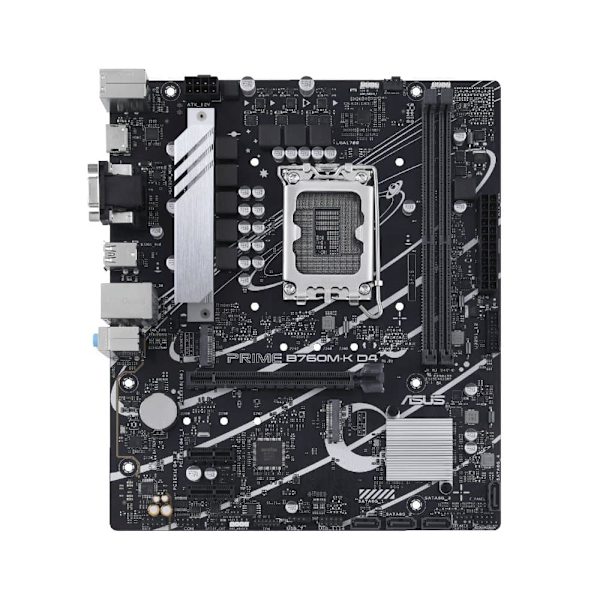 Mainboard|ASUS|Intel B760 Express|LGA1700|Micro-ATX|Memory DDR4|Memory slots 2|2xPCI-Express 4.0 1x|1xPCI-Express 4.0 16x|2xM.2|1x15pin D-sub|1xHDMI|2