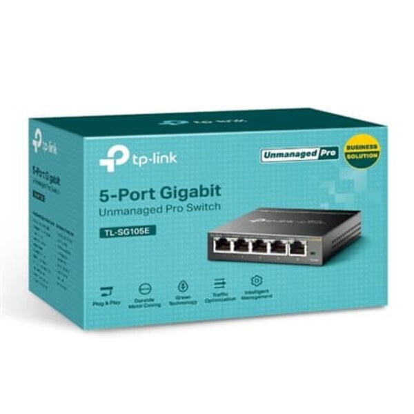 TP-Link 5-Port Gigabit Easy Smart Switch Svart