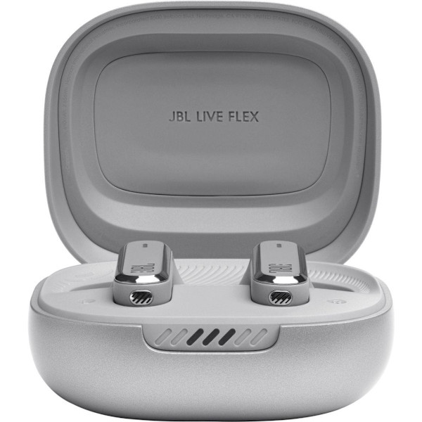 JBL wireless earbuds Live Flex, silver