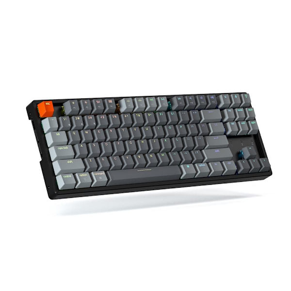 Mechanical Keyboard Keychron K8 Aluminum TKL Gateron Blue Switch RGB LED Gateron Blue Switch ABS
