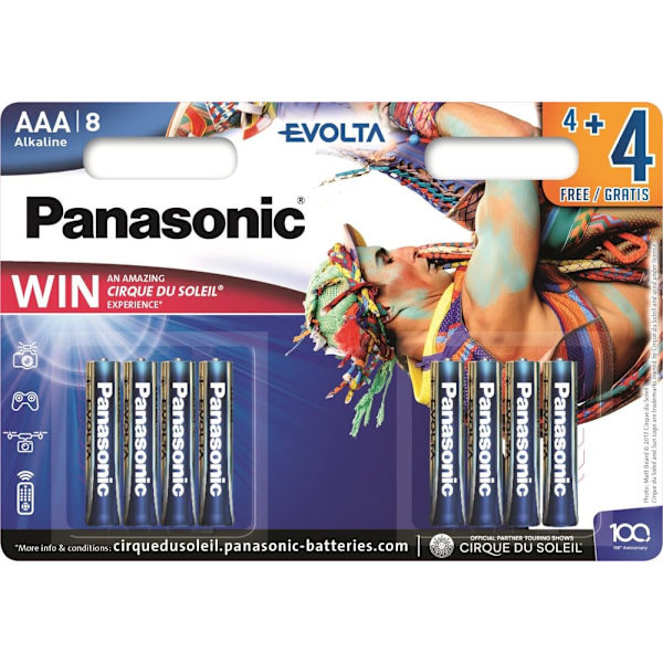 Panasonic Evolta battery LR03EGE/8B (4+4pcs)