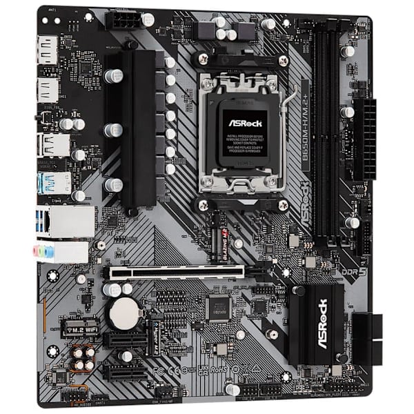 Motherboard ASROCK B650M-H/M.2+, Socket AM5, 2xDDR5