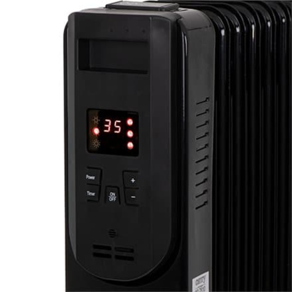 Camry | Heater | CR 7813 | Oil Filled Radiator | 2500 W | Number of power levels 3 | Black