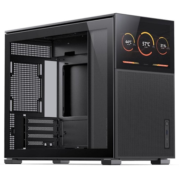 Jonsbo D31 MESH Screen Micro-ATX Case, Tempered Glass - black