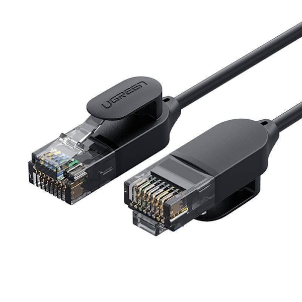 PATCH CORD UTP Ugreen Cat6A, "NW122" fire din cupru, tiny cable, viteza maxima 10 Gbps, 2m, negru "70334" (timbru verde 0.08 lei) - 6957303873340