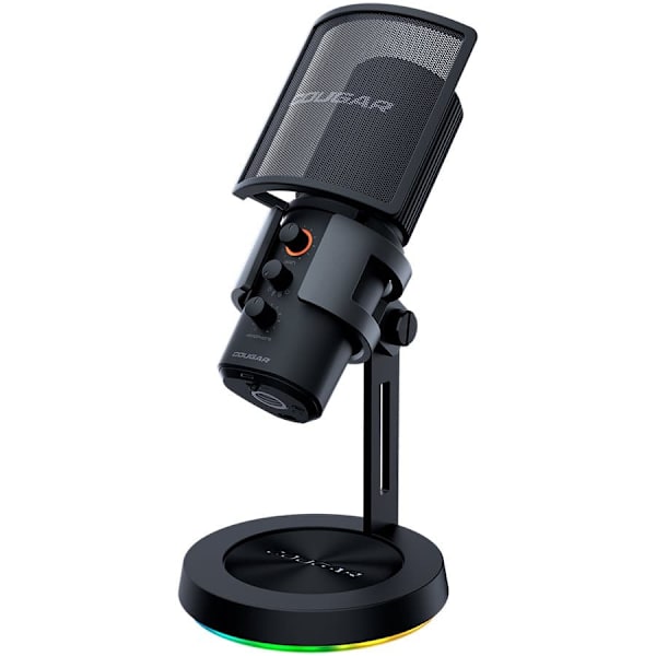 Cougar I Screamer-X I 3H500MK3B.0001 I MicrophoneI 3 Omni-Dimesion Mic / Noise Reduction / Pop Filter / RGB Base