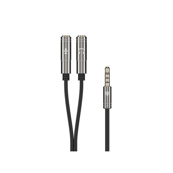 Adapteris Genesis 3.5mm Male  -  3.5mm Female x 2 Silver