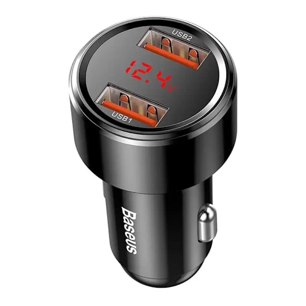 Baseus Magic Car Charger 2x USB / QC /  3.0 / 45W Sort