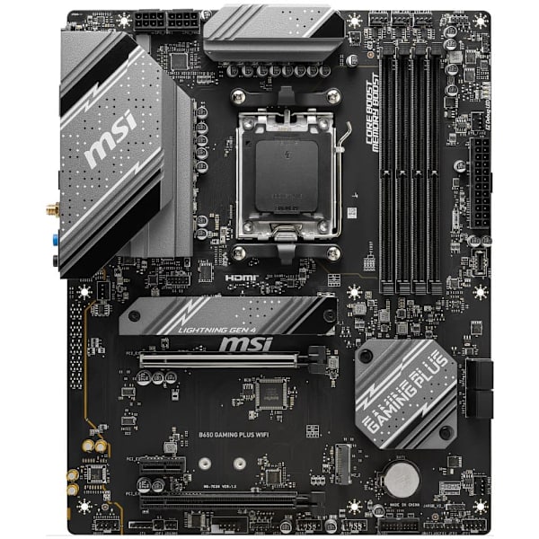 MSI B650 GAMING PLUS WIFI / AMD B650 / AM5 / 4x DDR5 / 2x M.2 / HDMI / DP / USB-C / WiFi / ATX
