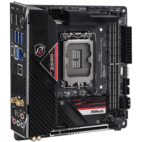 ASRock Z690 Phantom Gaming-ITX/TB4 / Intel Z690 / LGA1700 / 2x DDR5 / 2x M.2 / HDMI / DP / Thunderbolt / WiFi / Mini-ITX