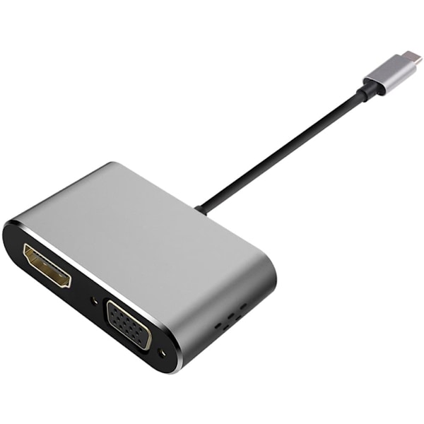 Platinet adapter USB-C - HDMI/VGA (45224)