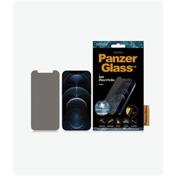 PanzerGlass Apple For iPhone 12 Pro Max Tempered Glass Transparent Privacy glass