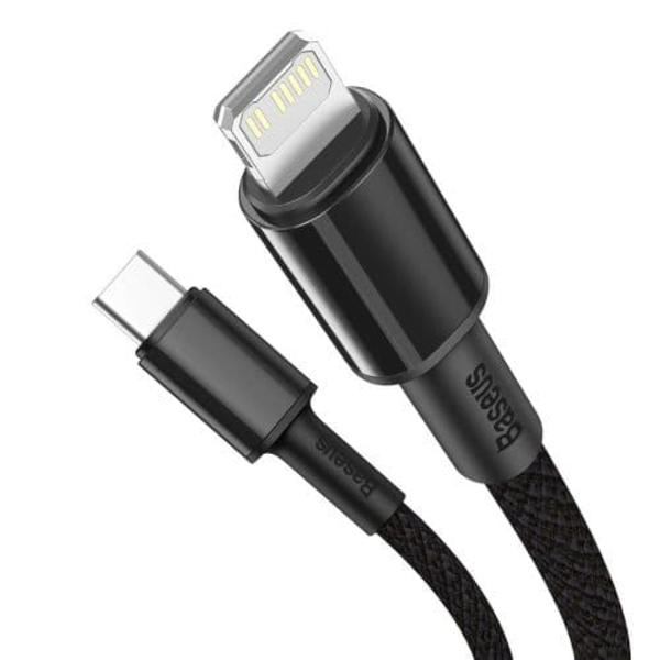 Baseus Type-C - Lightning High Density Braided Fast charging cable PD 20W 1m Black (CATLGD-01)