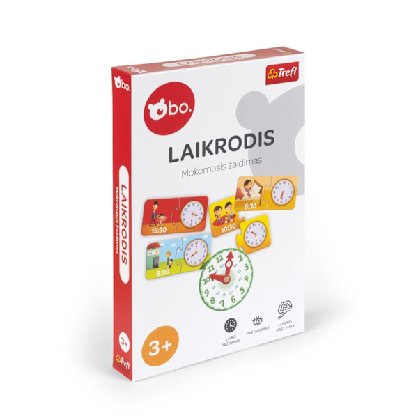 bo. Educational board game "Clock" (In Lithuanian lang.)