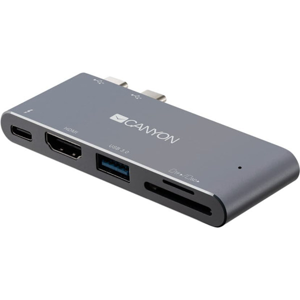 CANYON hub DS-5 5in1 Thunderbolt 3 4k Space Grey