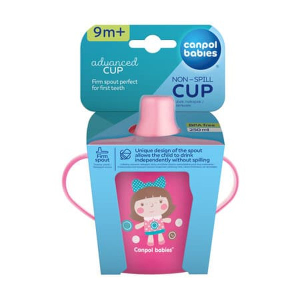 CANPOL BABIES anywayup non-spill cup 250 ml, pink, 31/200_pin