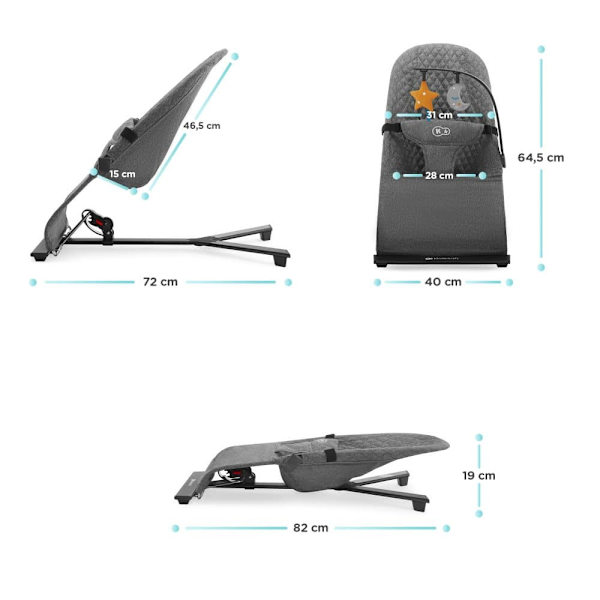 KINDERKRAFT bouncer MIMI, grey, KBMIMI00GRY0000