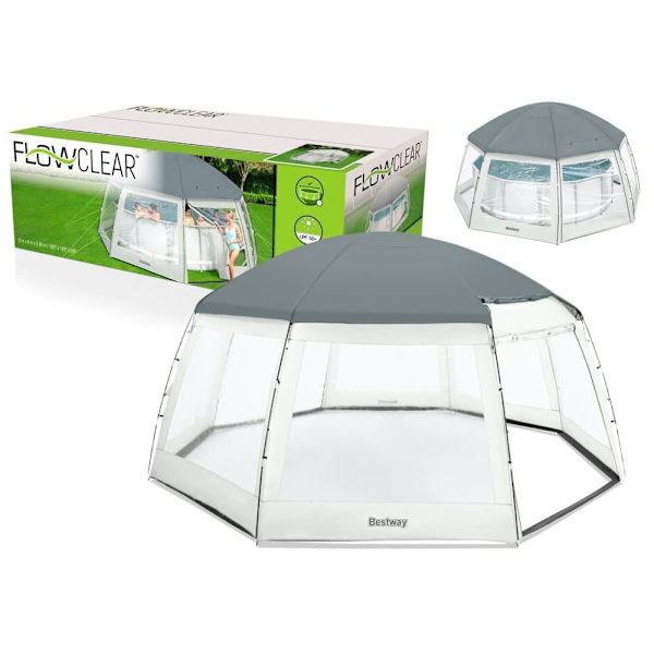 Gazebo Tent For Swimming Pool 600 x 600 x 295 cm Bestway 58612