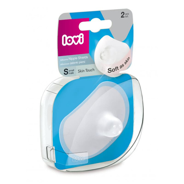 LOVI Silicone Nipple Shields Skin Touch 2 pcs S (version GB), 5/605gb
