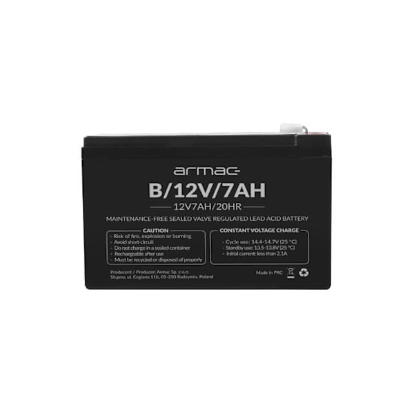 Universal gel battery for Ups Armac B/12V/7Ah