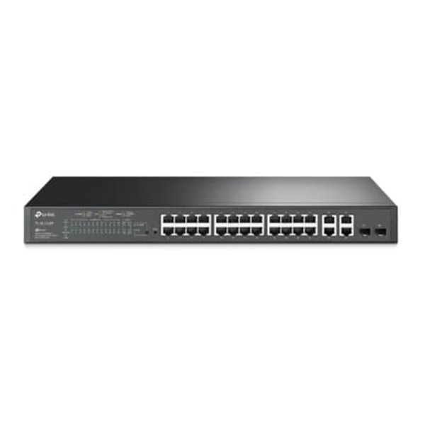 24-PORT POE SMART SWITCH/24X RJ+4X RJ+2X SFP Sort