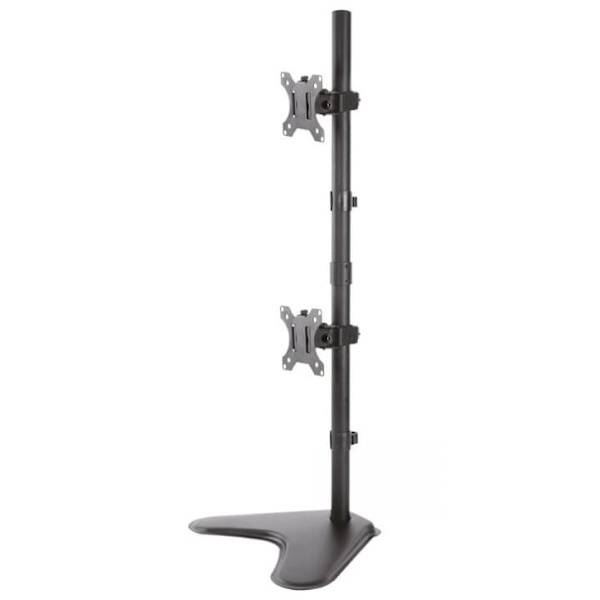Neomounts FPMA-D550DDVBLACK/Držák displeje/na stůl/10-32"/stojan/VESA 100X100/nosn. 2x6kg/2 displeje vert/černý Sort