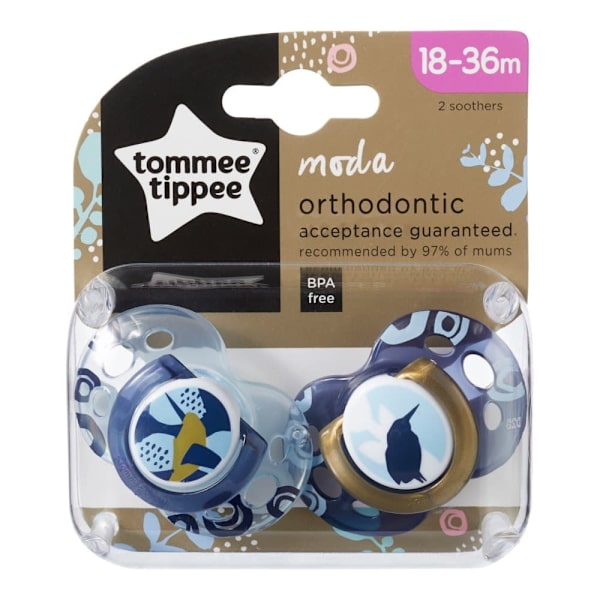 TOMEE TIPPEE orthodontic soothers Moda 18-36m, 2pcs., 43343699