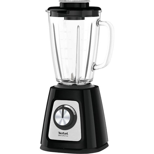 Tefal BlendForce II BL4358 blender 1.25 L Tabletop blender 800 W Black, Brushed steel
