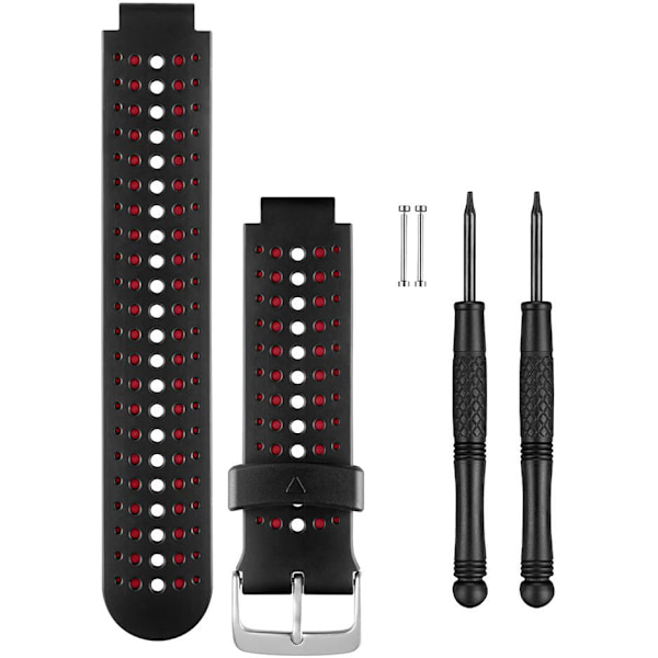 Garmin watch strap Forerunner 235, black/marsala red