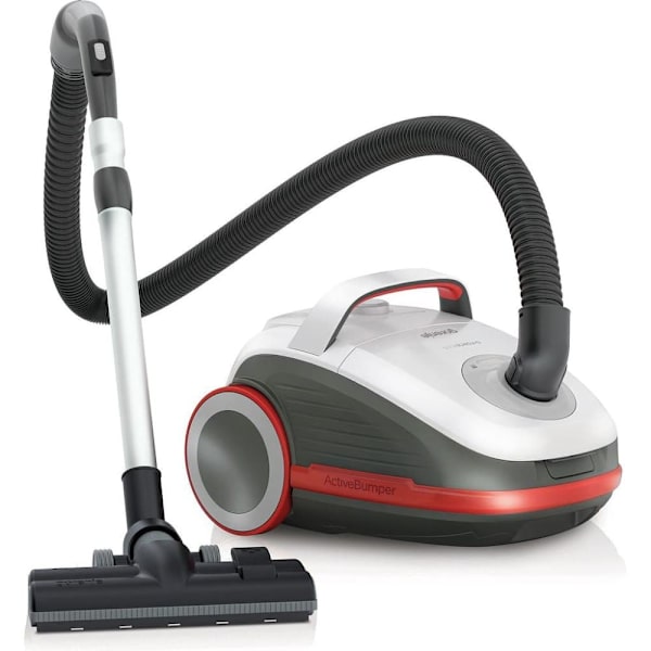 Gorenje | Vacuum cleaner | VCEA21GPLW | Bagged | Power 700 W | Dust capacity 3 L | White Harmaa, Punainen, Valkoinen
