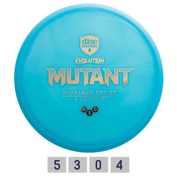 Discgolf DISCMANIA Midrange Driver NEO MUTANT Evolution Blue 5/3/0/4