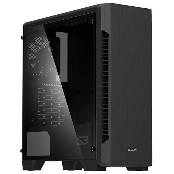 Obudowa S3 TG ATX Mid Tower PC Case TG fan x3