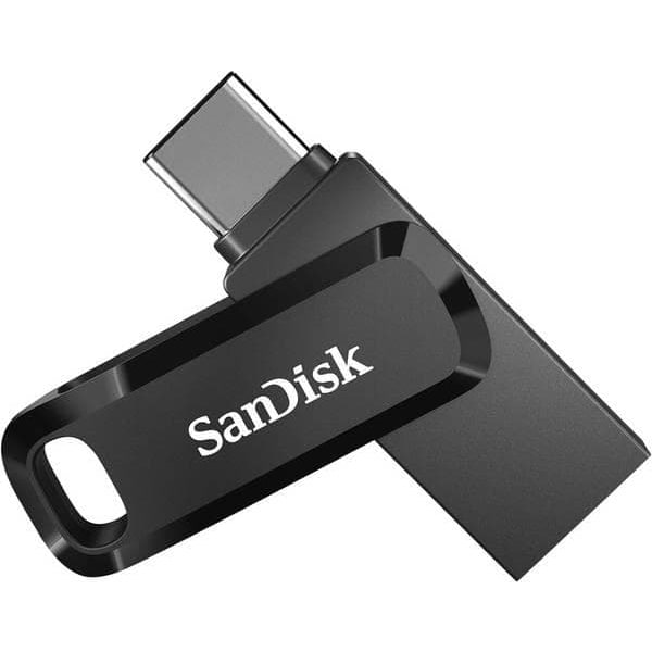 SanDisk Ultra Dual Drive USB flash drive 128 GB USB Type-A / USB Type-C 3.2 Gen 1 (3.1 Gen 1) Black, Silver