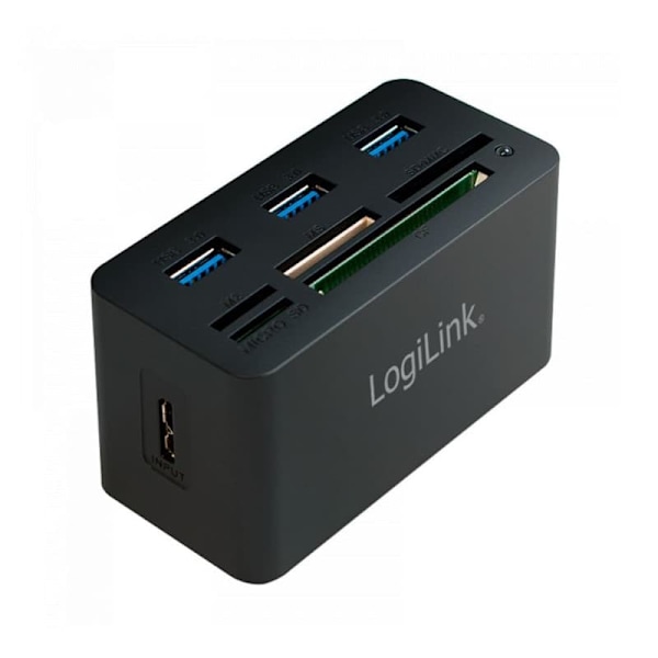 Hub USB 3.0, 3 porty, z czytnikiem kart pamięci