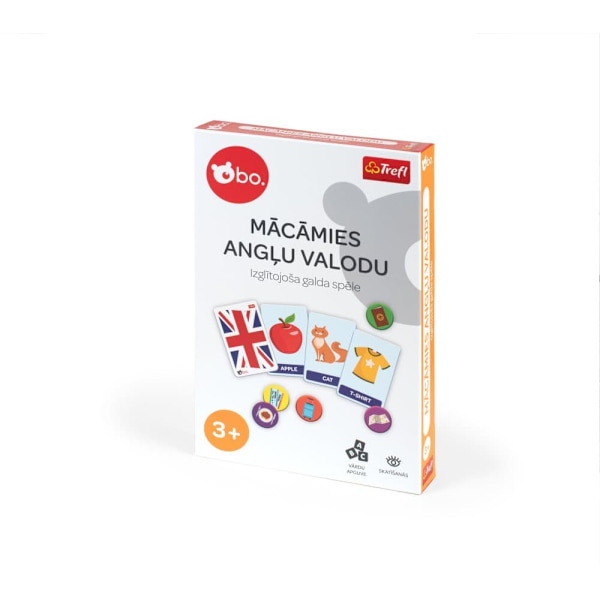 bo. Educational board game "English is fun" (In Latvian lang.)