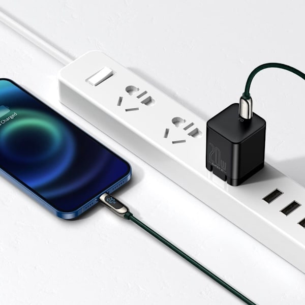USB-C cable for Lightning Baseus Display, PD, 20W, 2m (green)
