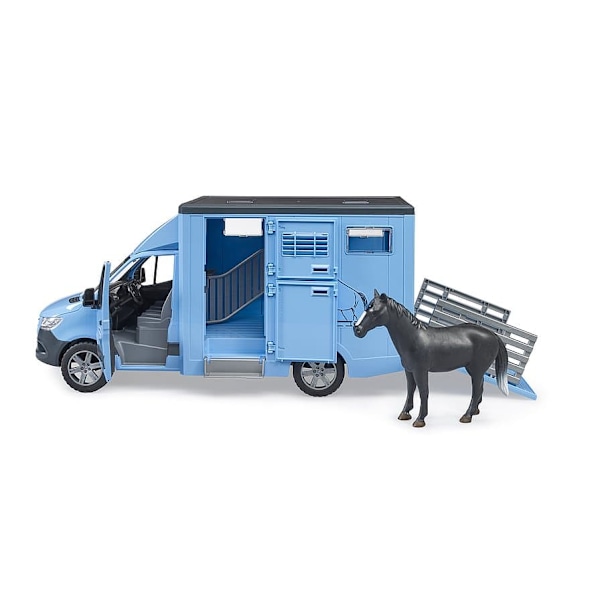 BRUDER MB Sprinter Animal Transporter with 1 horse, 02674