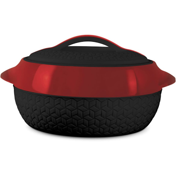 Milton casserole Matrix 3.5L, black/red